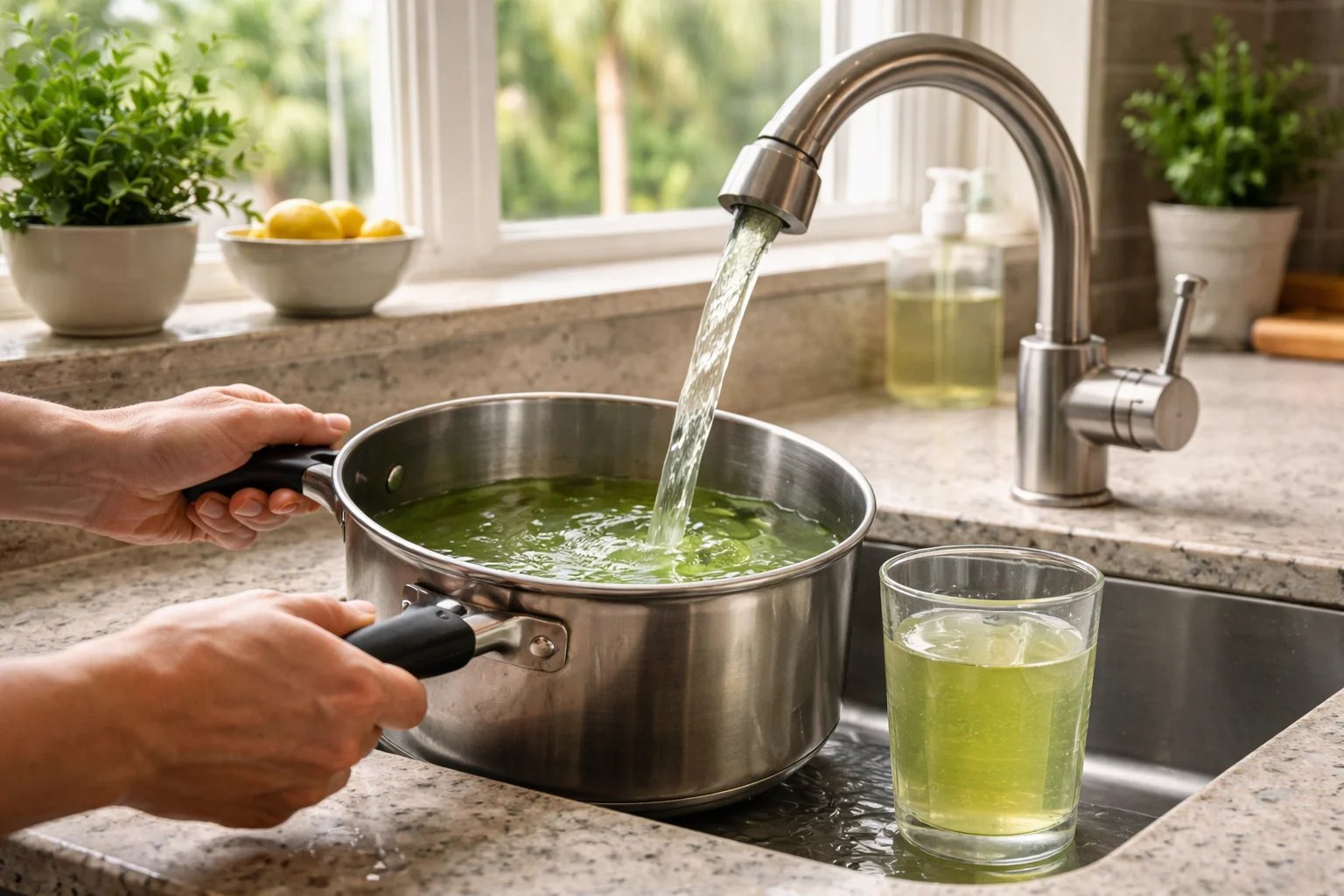 Unhealthy levels of Algae in the water supply of Florida homes