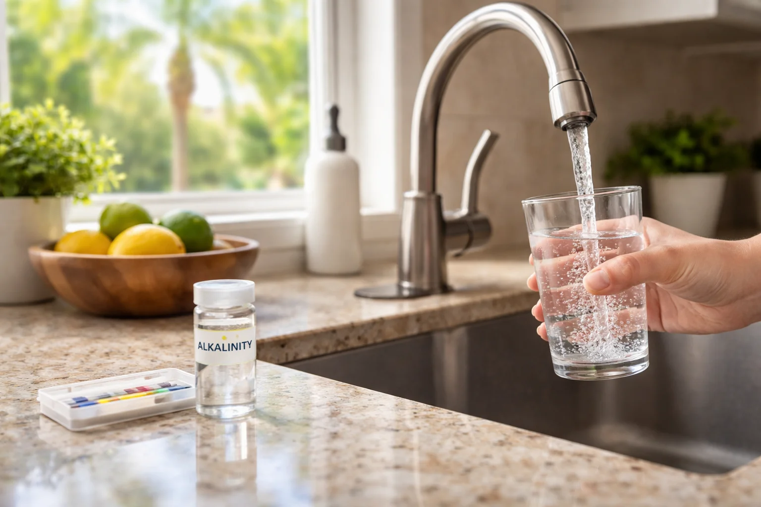 Unhealthy levels of Alkalinity in the water supply of Florida homes