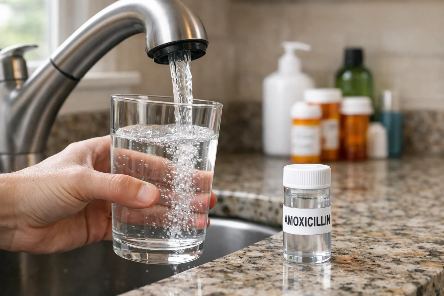 Unhealthy levels of Amoxicillin in the water supply of Florida homes