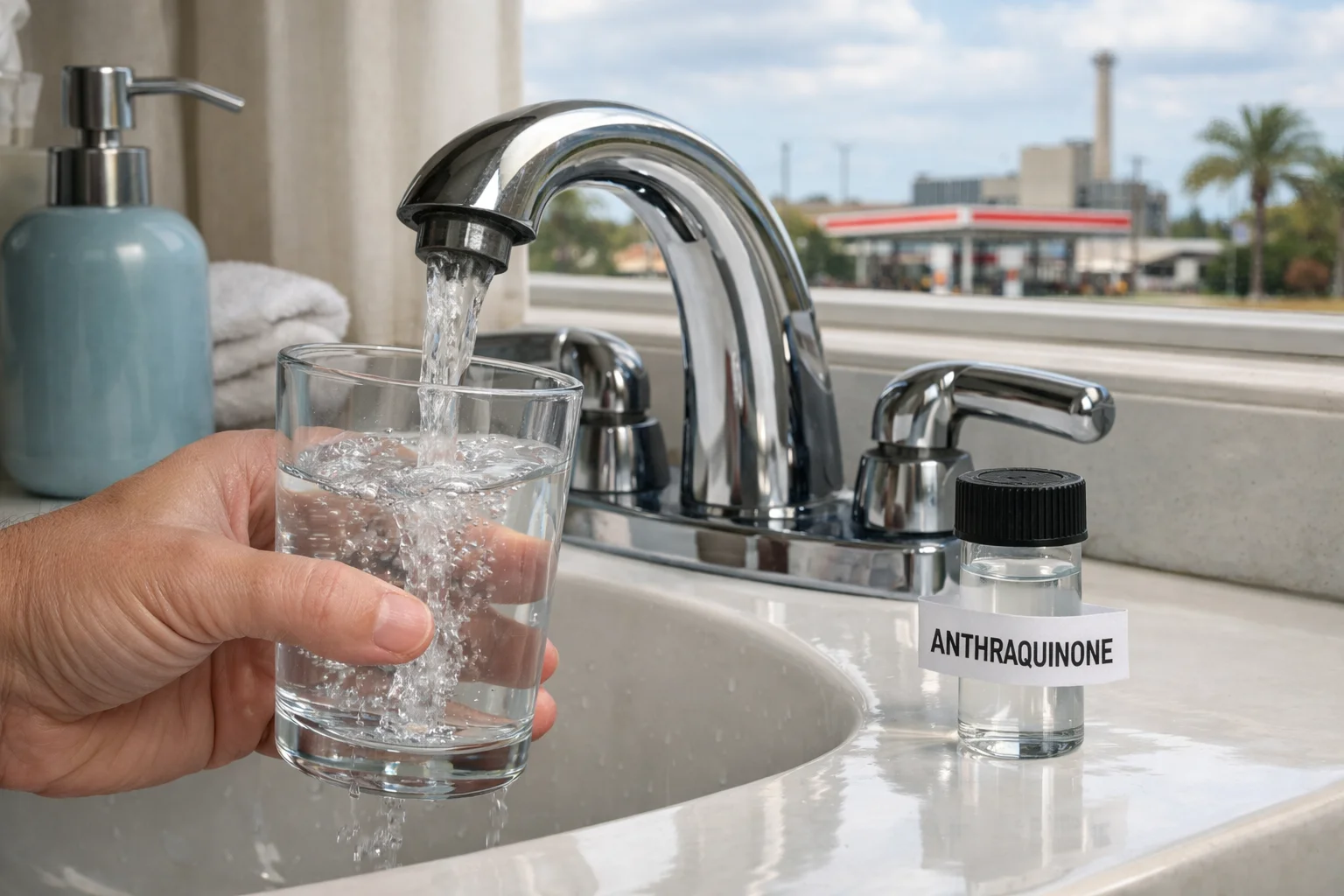 Unhealthy levels of Anthraquinone in the water supply of Florida homes