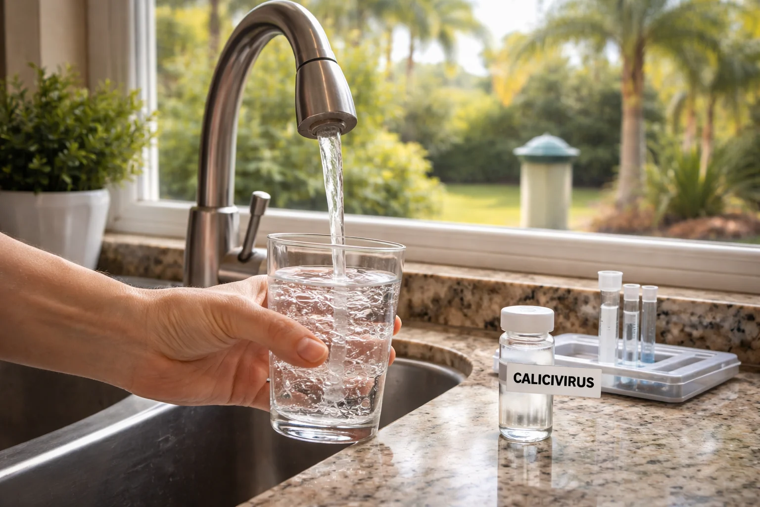 Unhealthy levels of Calicivirus in the water supply of Florida homes