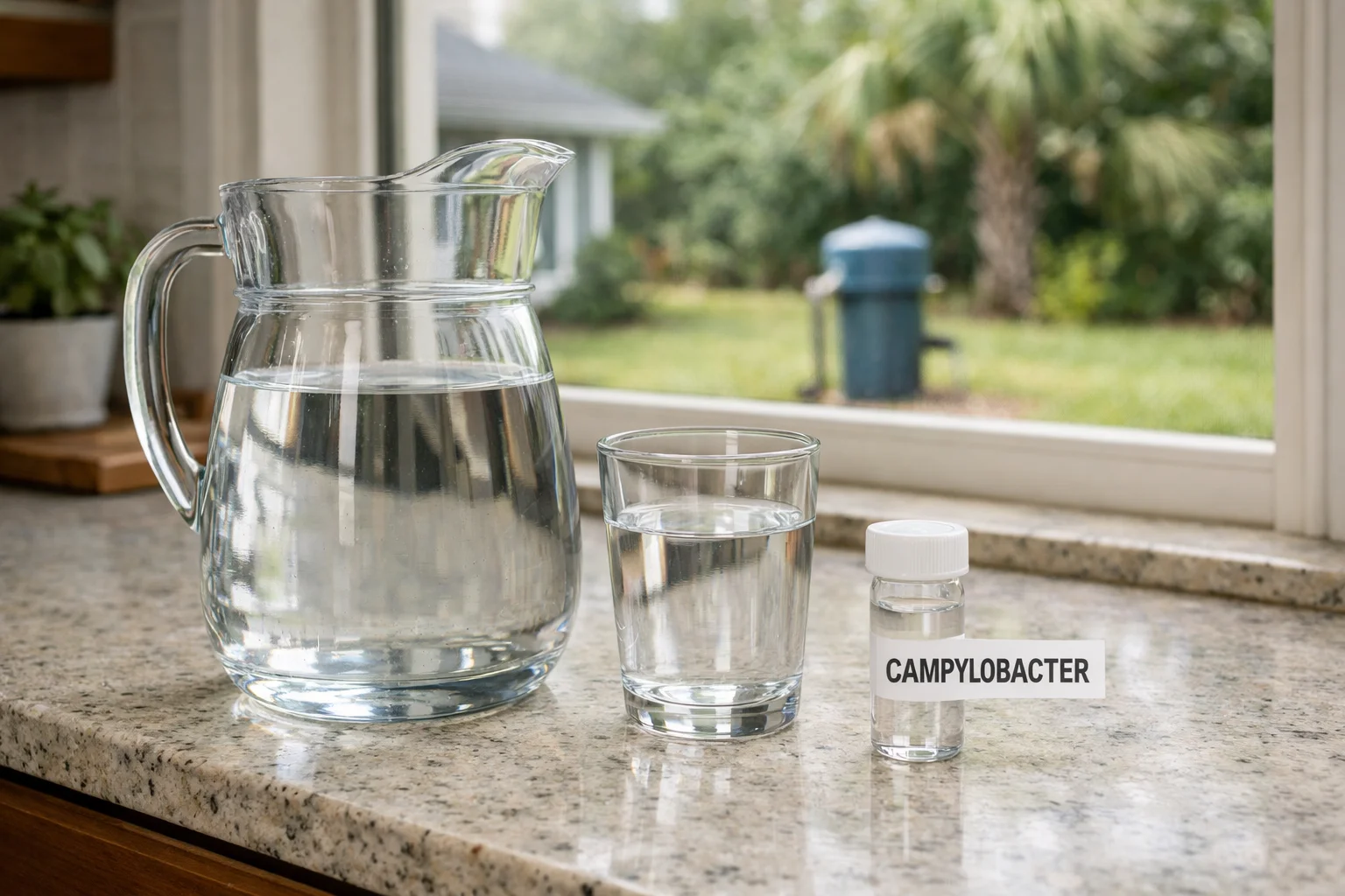 Unhealthy levels of Campylobacter in the water supply of Florida homes