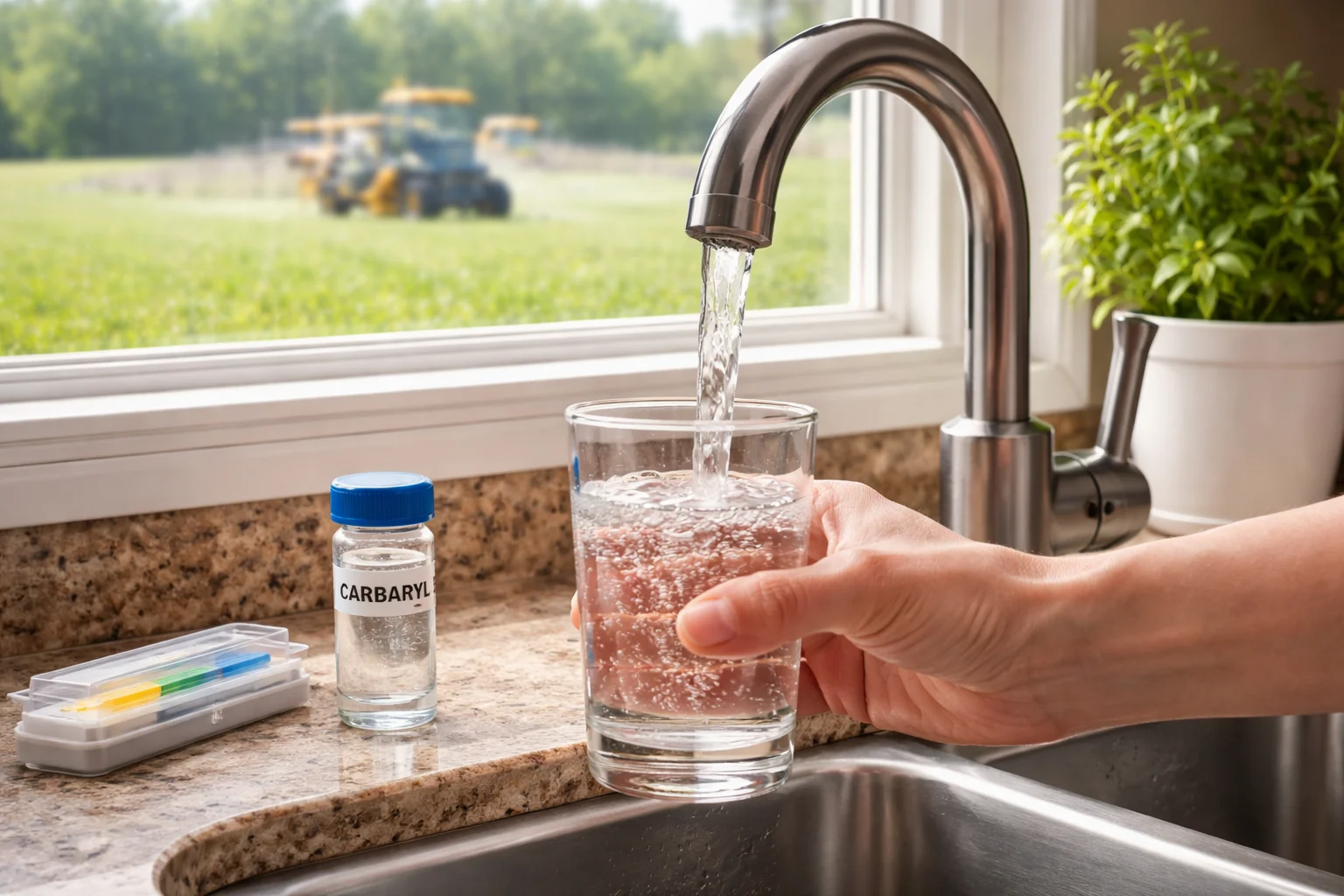 Unhealthy levels of Carbaryl in the water supply of Florida homes
