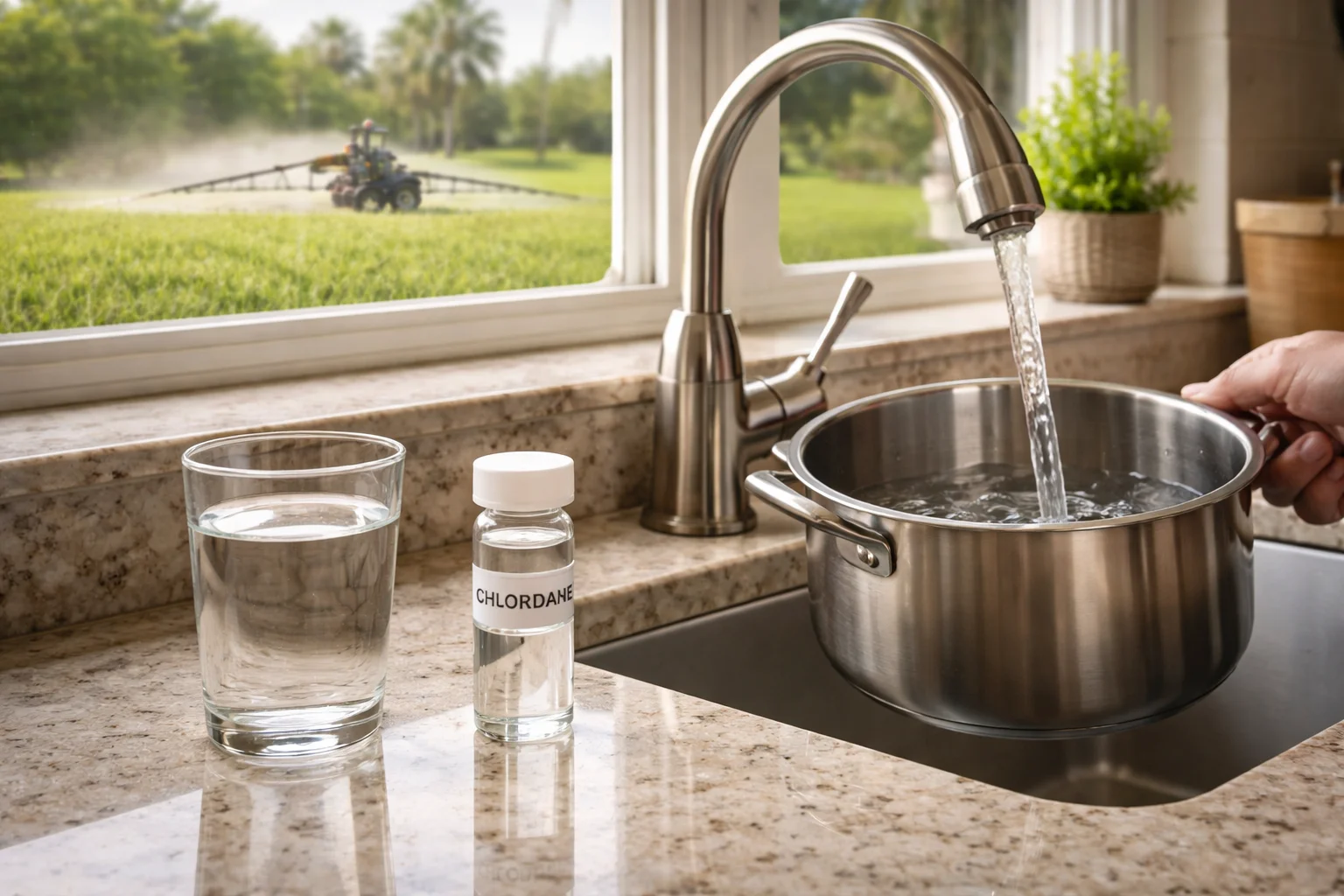 Unhealthy levels of Chlordane in the water supply of Florida homes