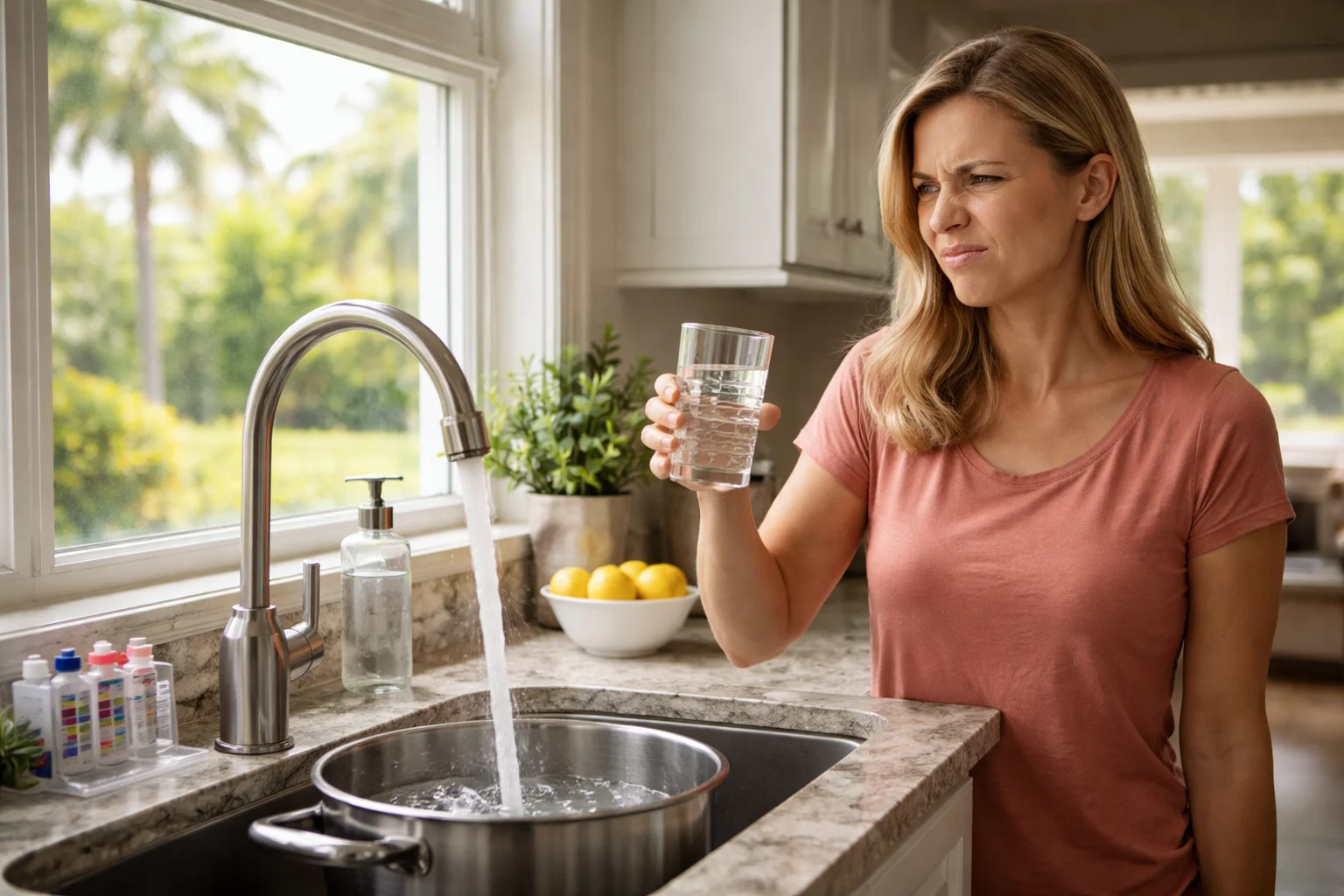 Unhealthy levels of Chlorine in the water supply of Florida homes