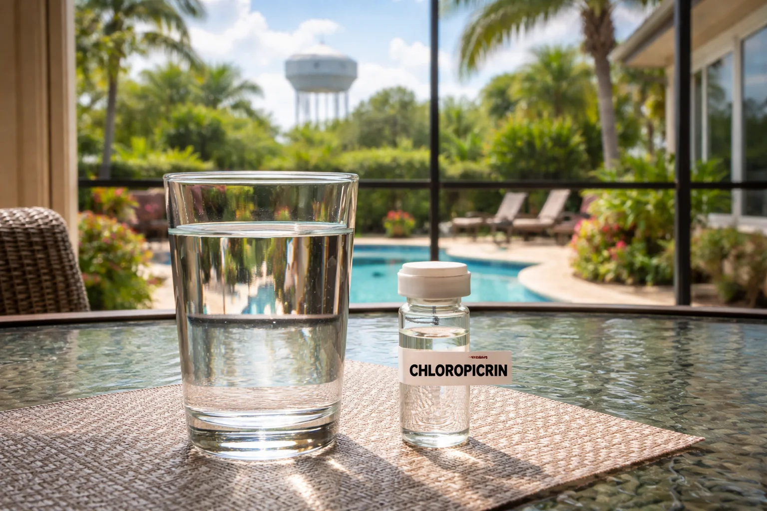 Unhealthy levels of Chloropicrin in the water supply of Florida homes