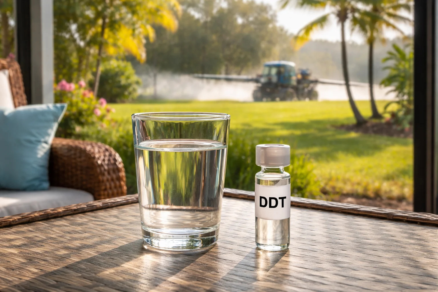 Unhealthy levels of DDT in the water supply of Florida homes