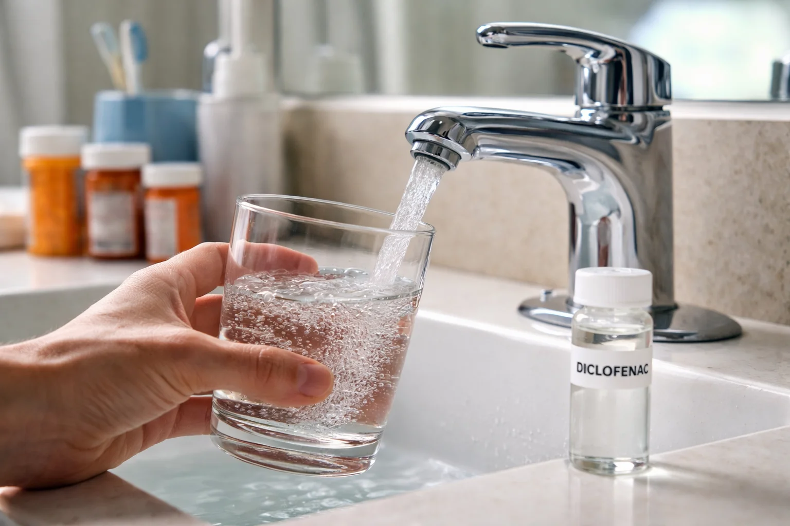 Unhealthy levels of Diclofenac in the water supply of Florida homes