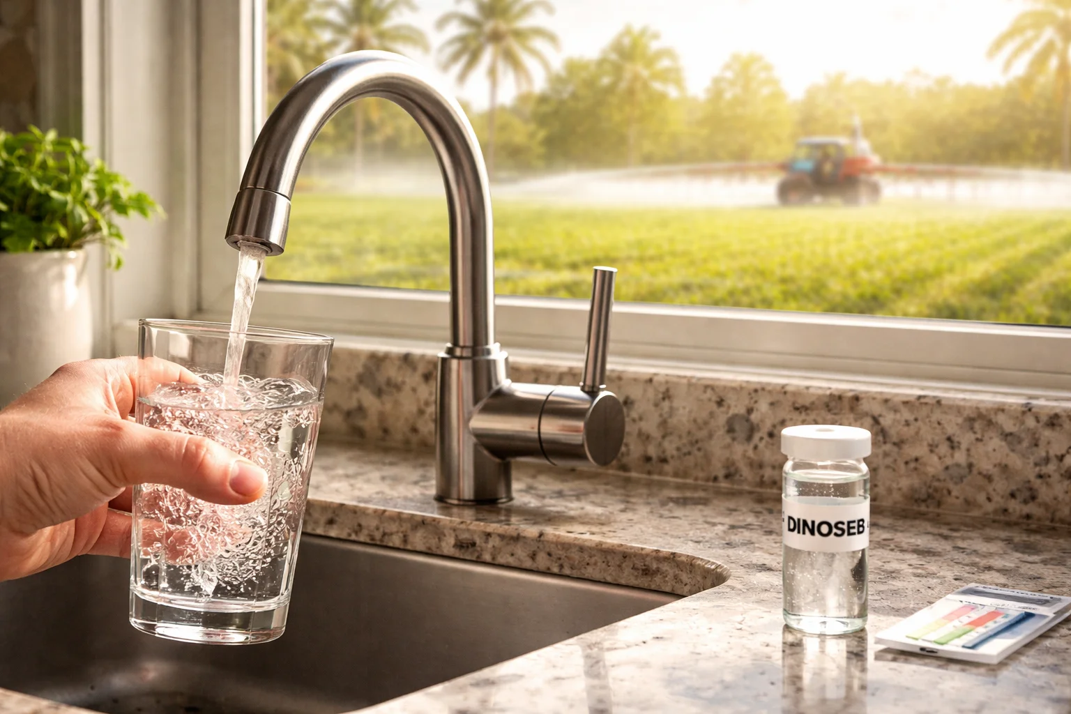 Unhealthy levels of Dinoseb in the water supply of Florida homes