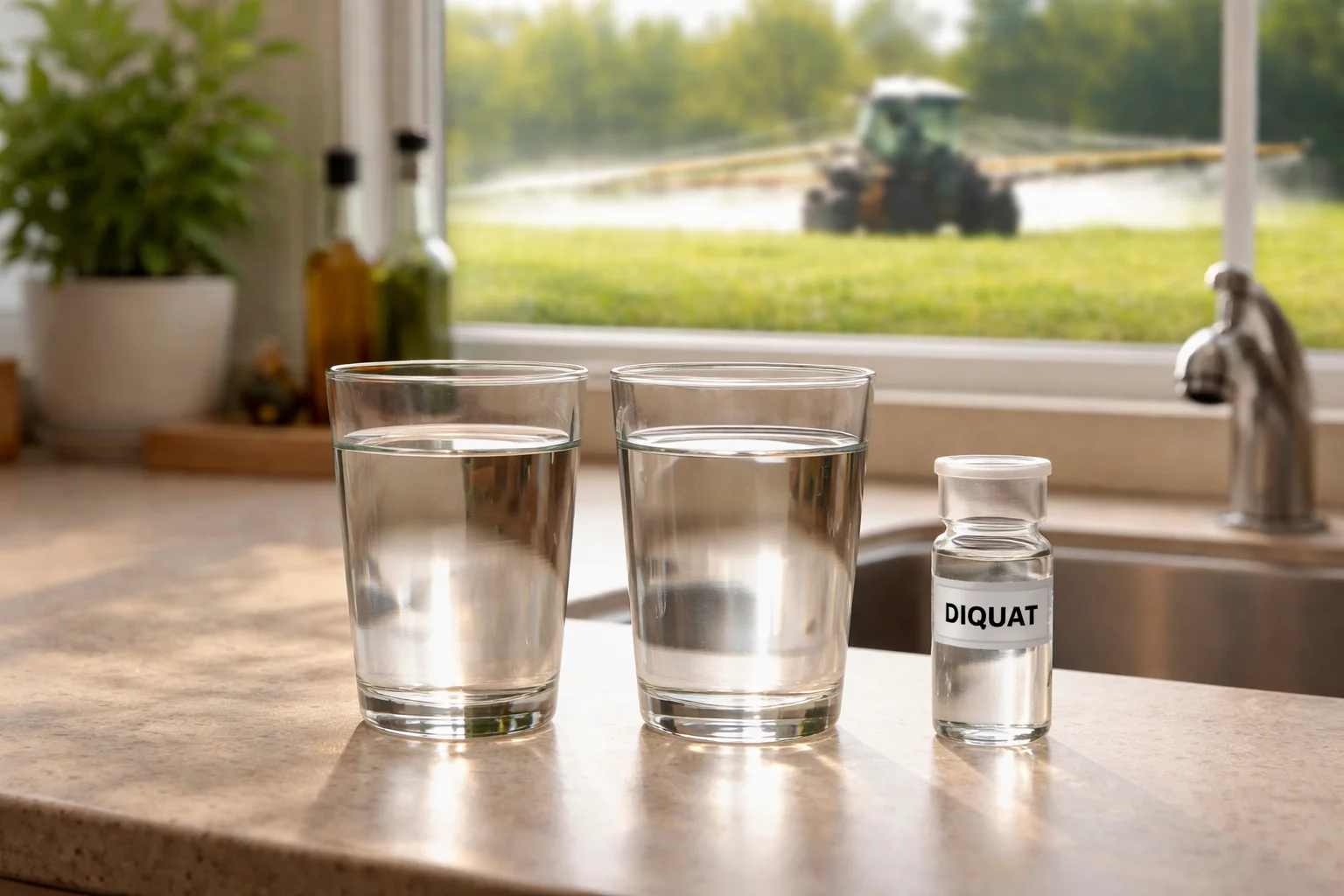 Unhealthy levels of Diquat in the water supply of Florida homes