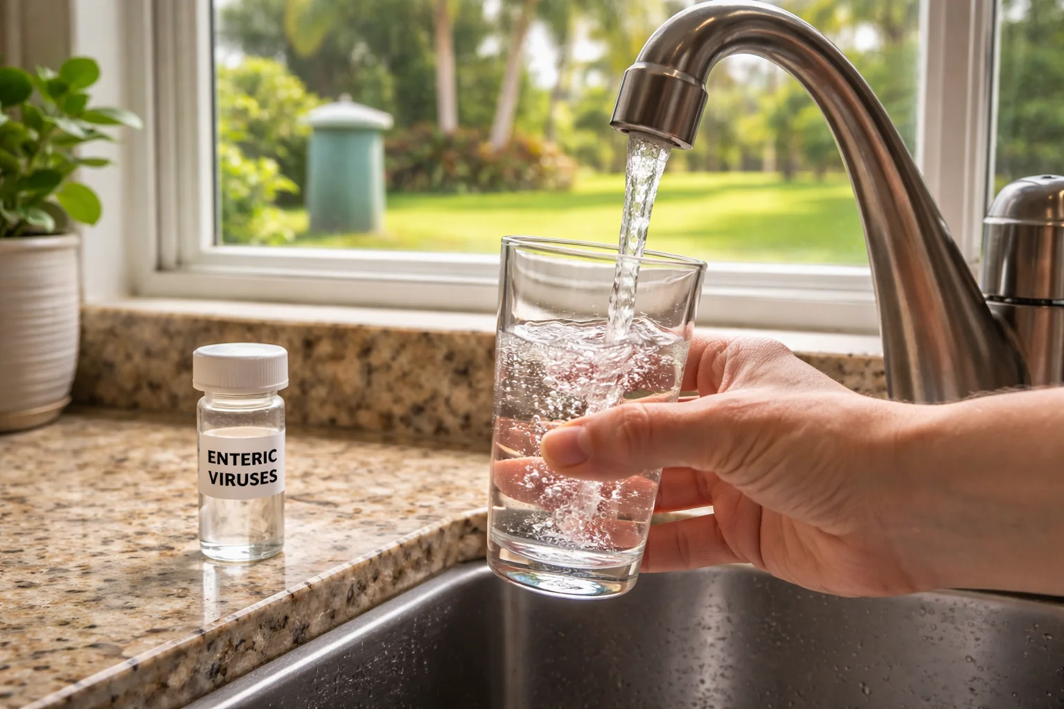 Unhealthy levels of Enteric Viruses in the water supply of Florida homes