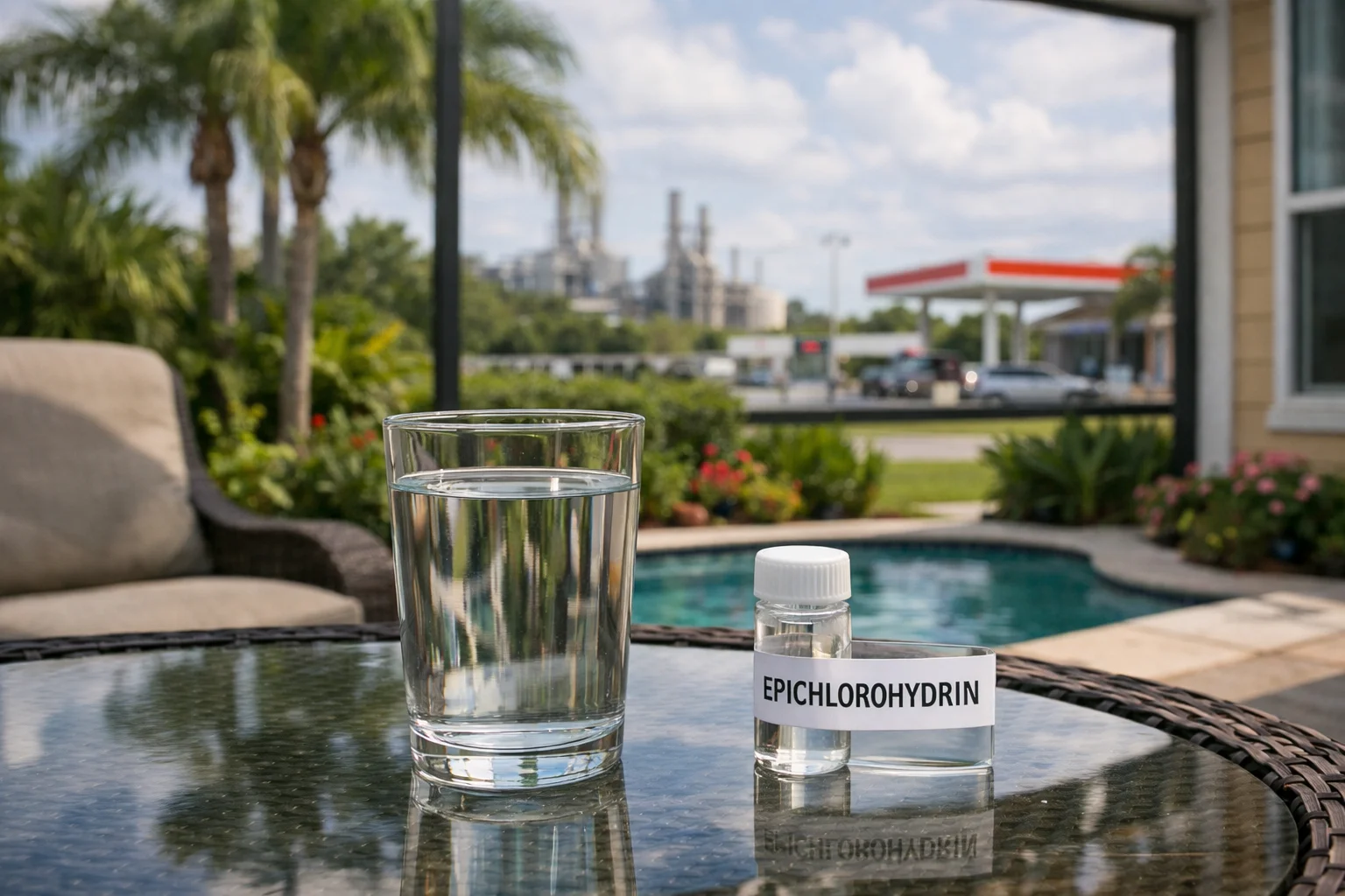 Unhealthy levels of Epichlorohydrin in the water supply of Florida homes