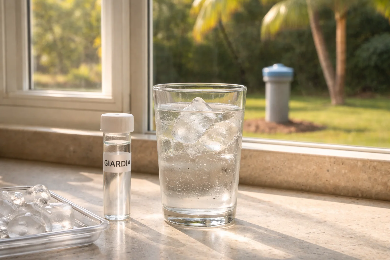 Unhealthy levels of Giardia in the water supply of Florida homes