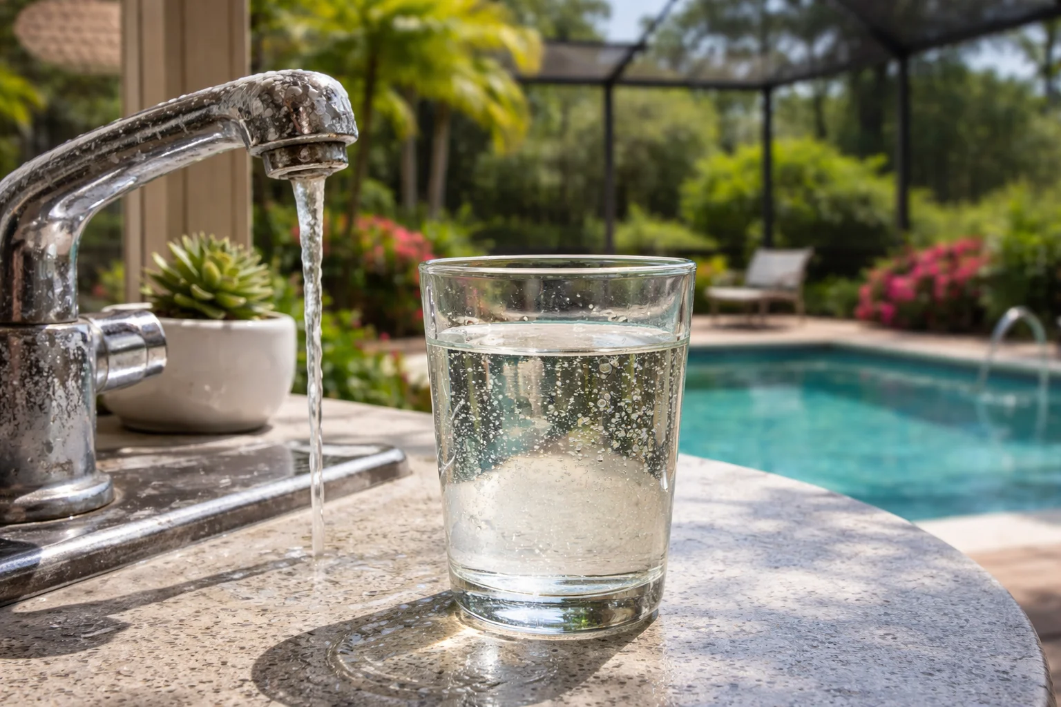 Unhealthy levels of Hard Water in the water supply of Florida homes