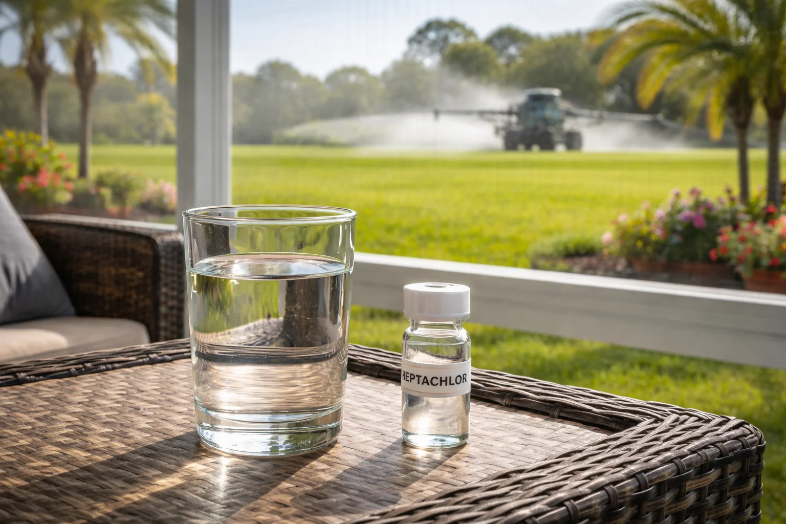 Unhealthy levels of Heptachlor in the water supply of Florida homes