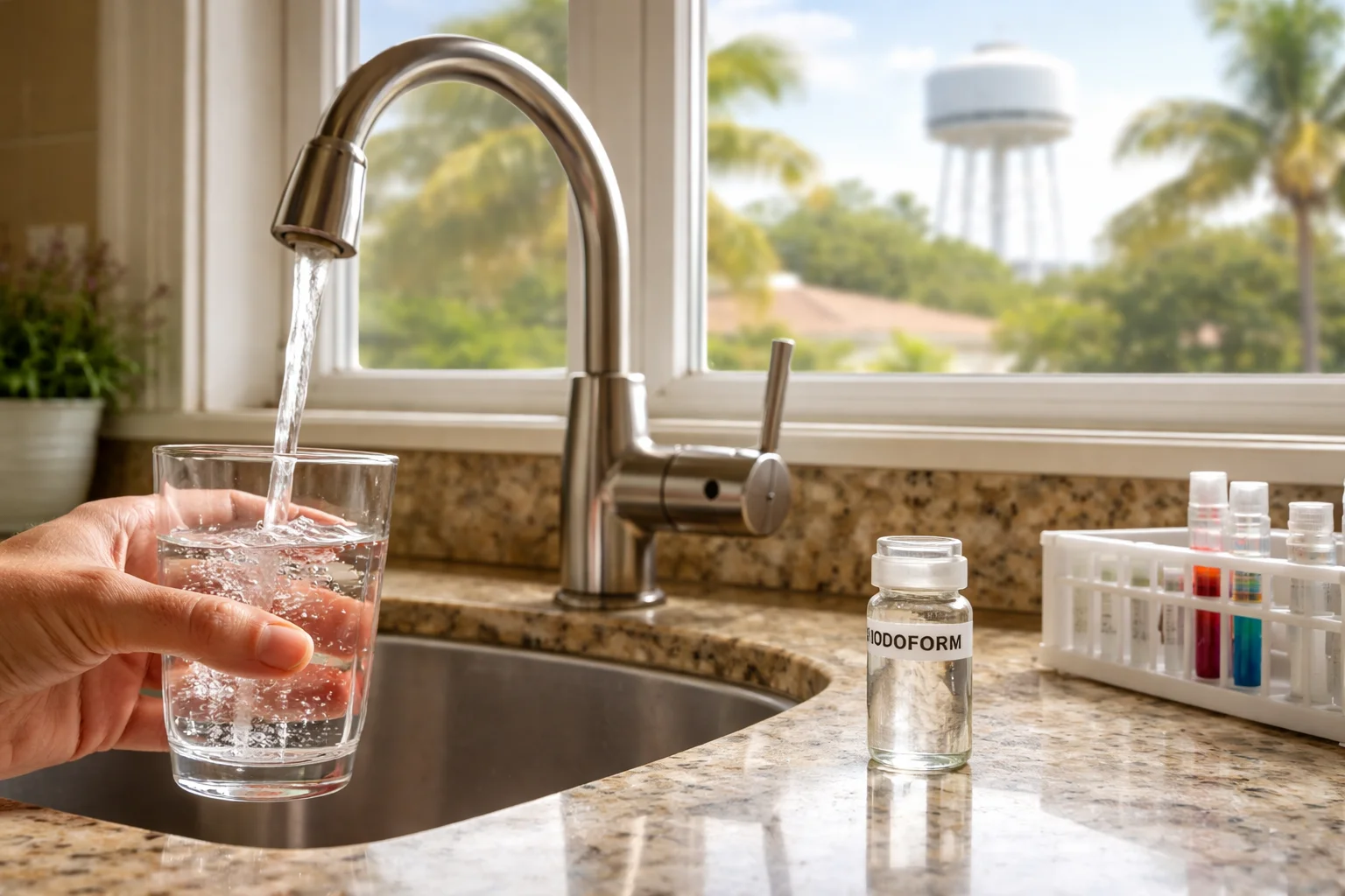 Unhealthy levels of Iodoform in the water supply of Florida homes