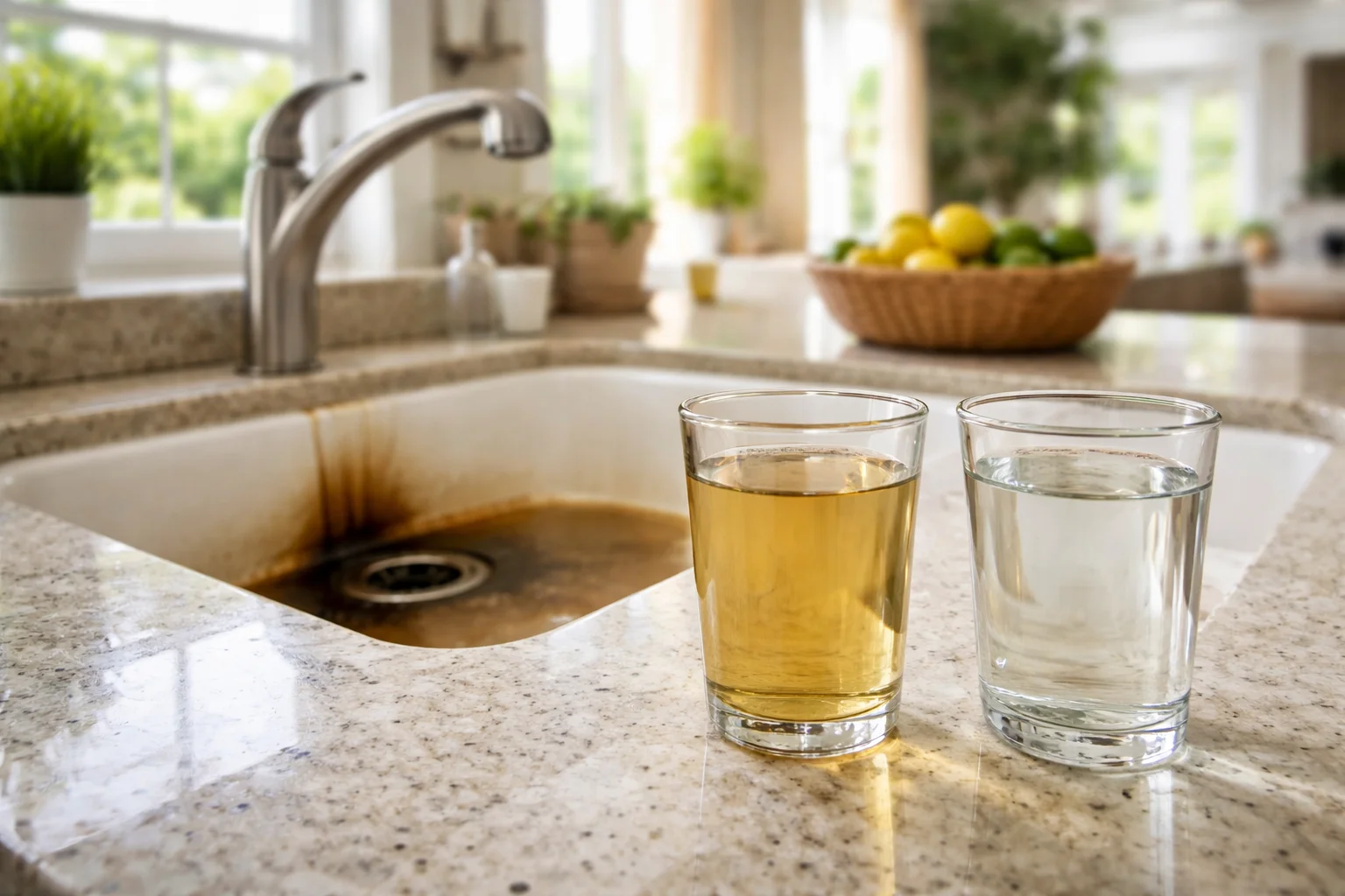 Unhealthy levels of Manganese Staining in the water supply of Florida homes