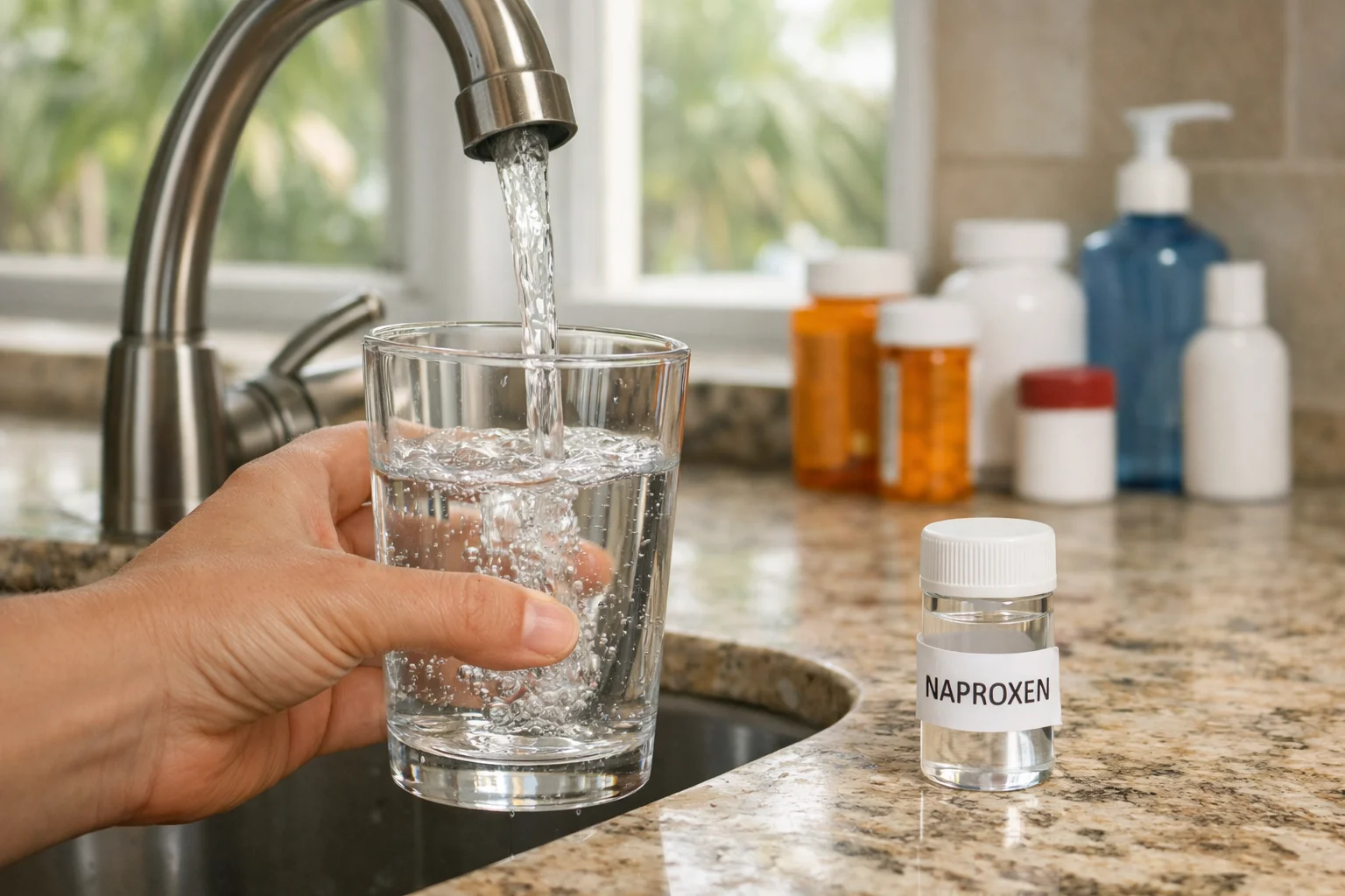 Unhealthy levels of Naproxen in the water supply of Florida homes