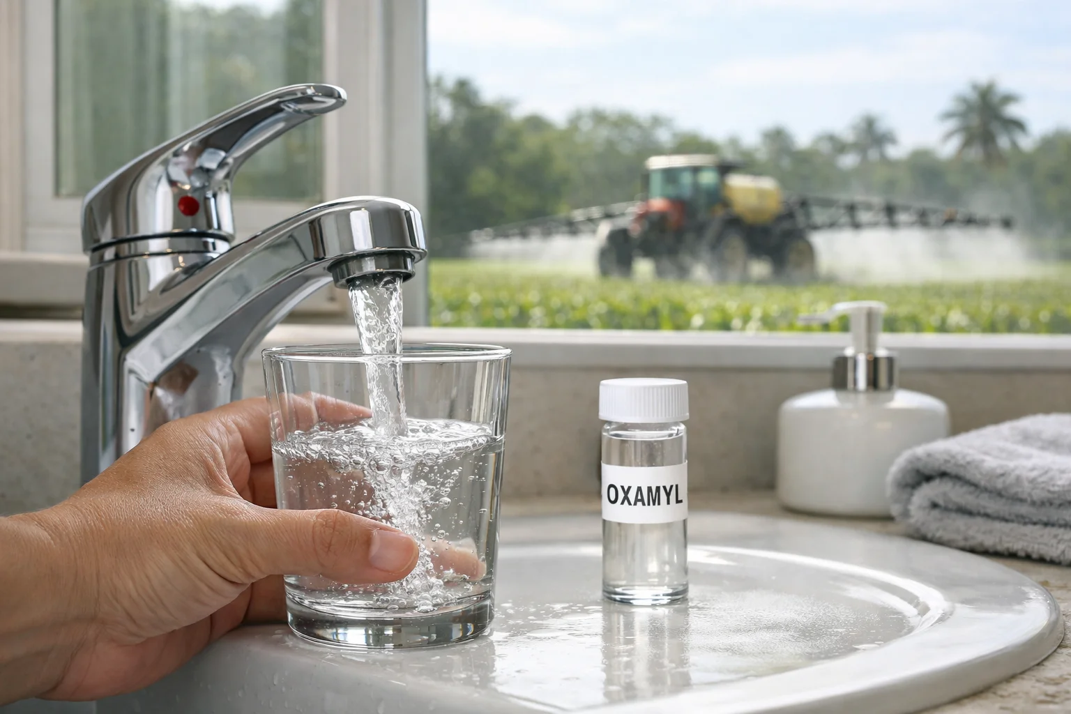 Unhealthy levels of Oxamyl in the water supply of Florida homes