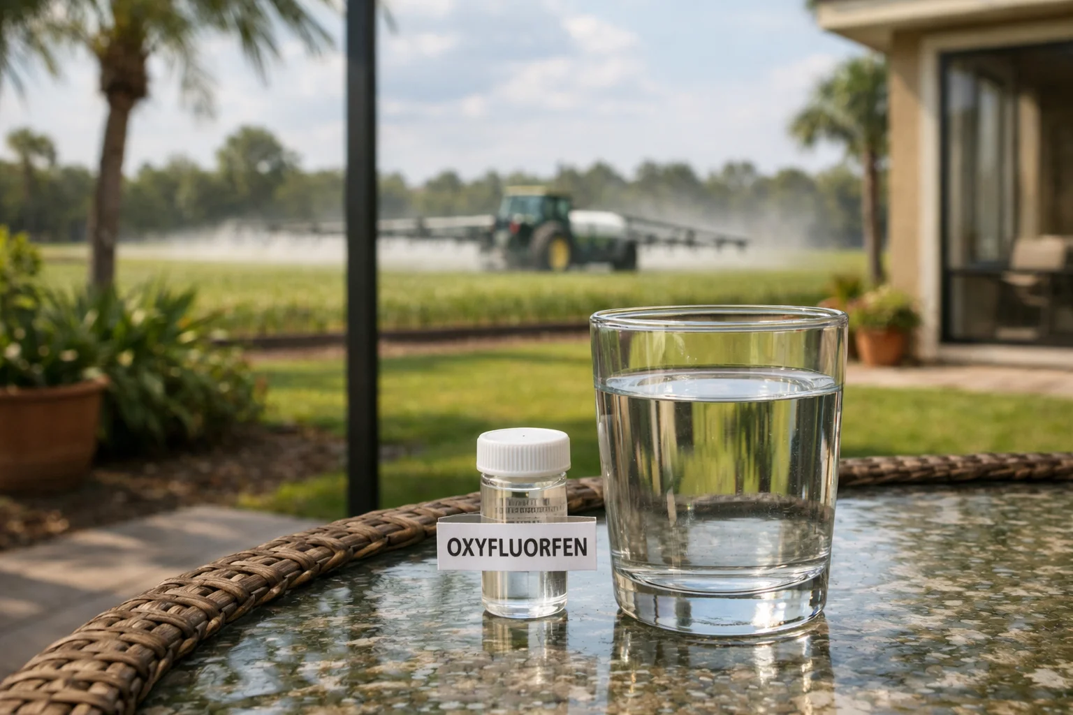 Unhealthy levels of Oxyfluorfen in the water supply of Florida homes