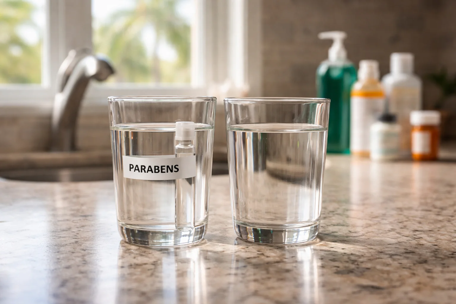 Unhealthy levels of Parabens in the water supply of Florida homes