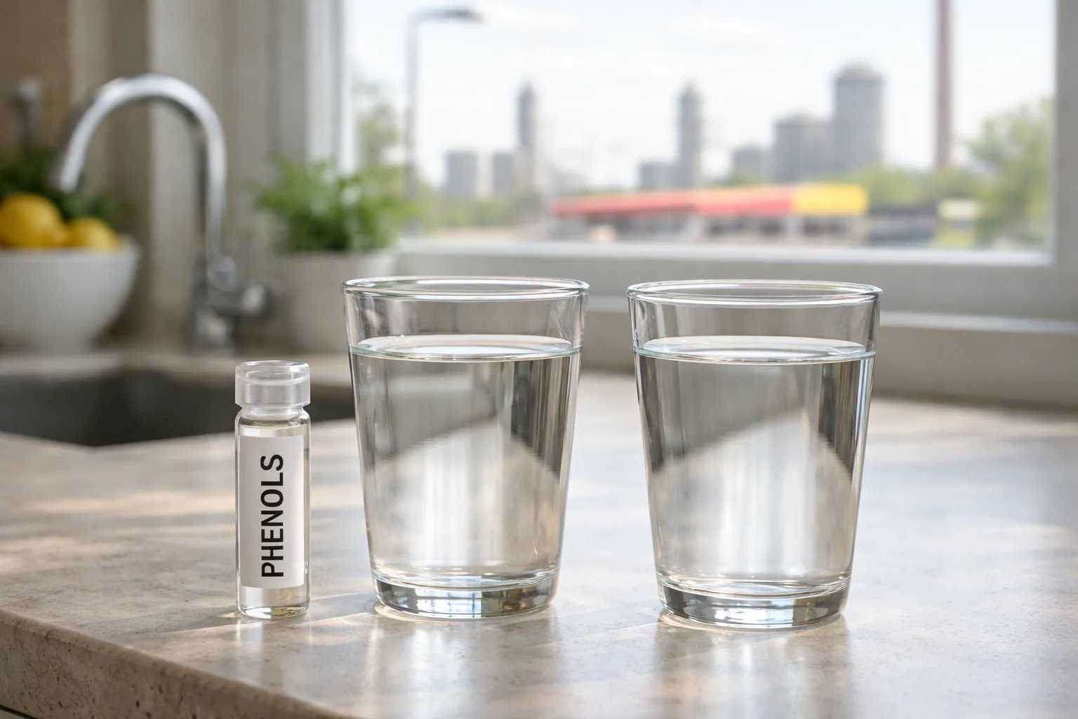 Unhealthy levels of Phenols in the water supply of Florida homes