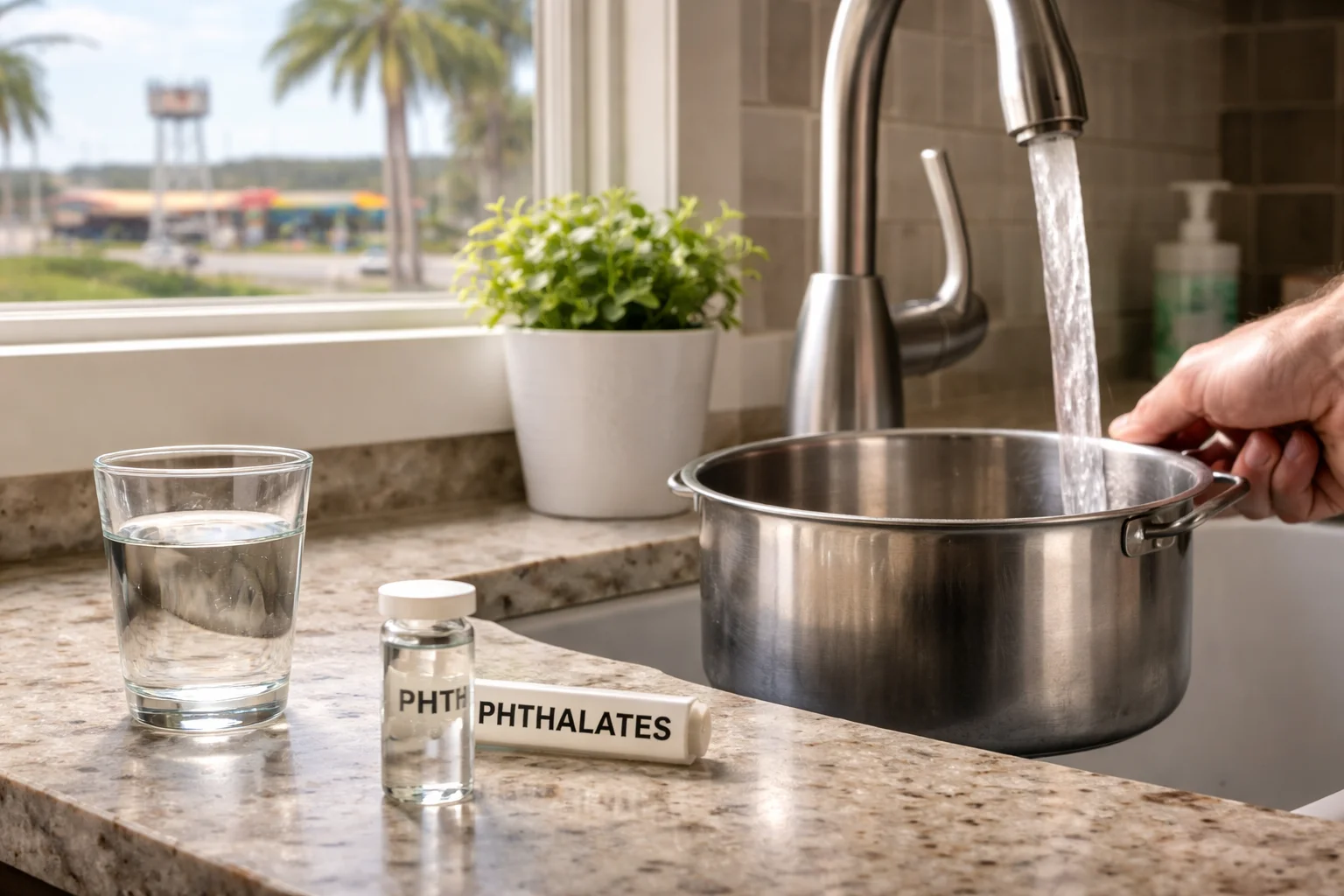 Unhealthy levels of Phthalates in the water supply of Florida homes