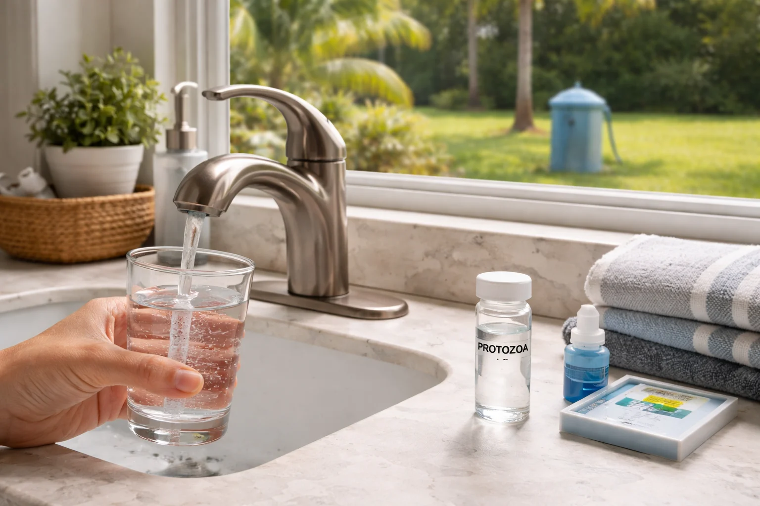 Unhealthy levels of Protozoa in the water supply of Florida homes