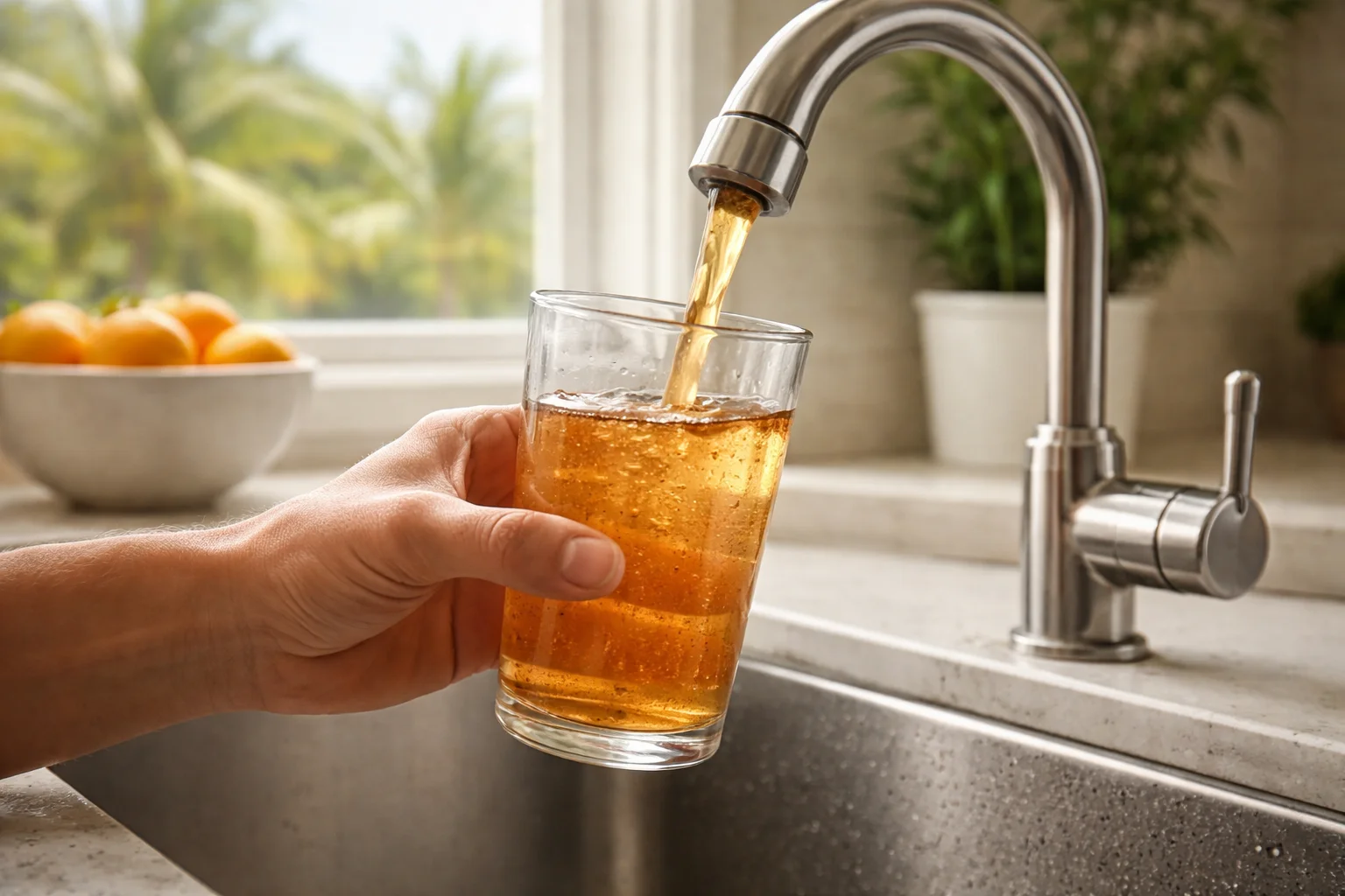 Unhealthy levels of Rust in the water supply of Florida homes