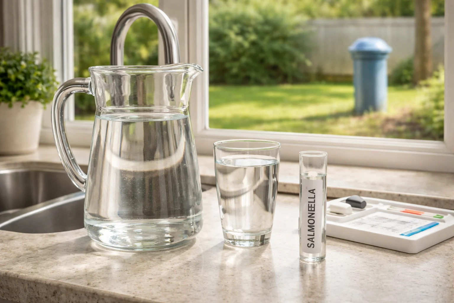 Unhealthy levels of Salmonella in the water supply of Florida homes