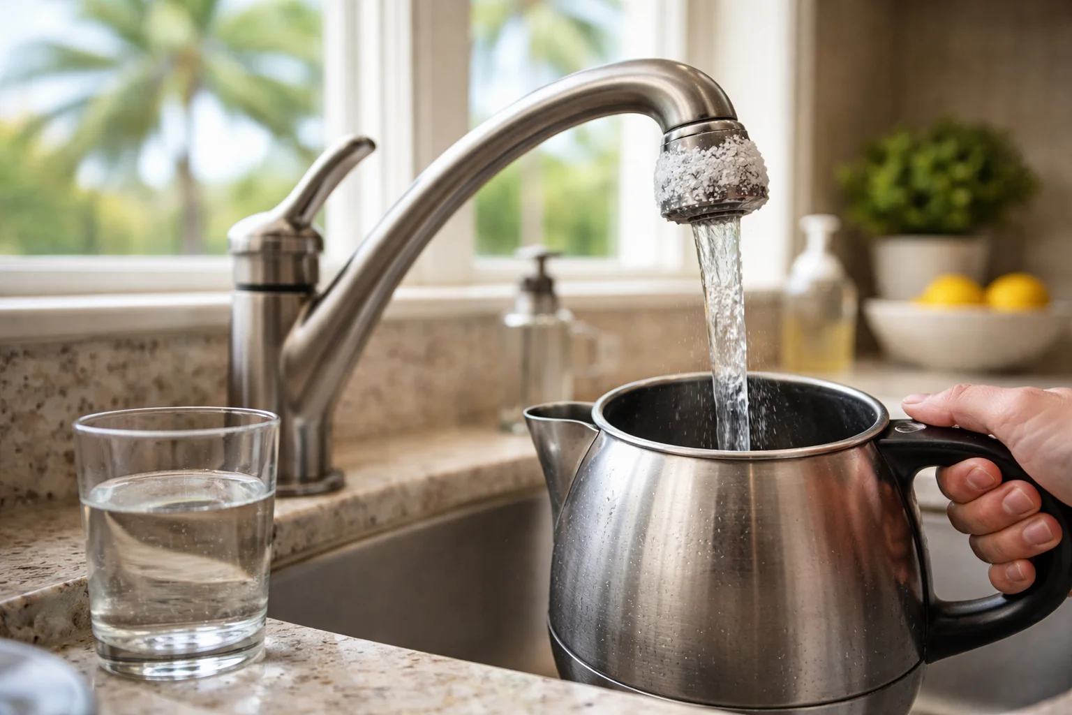 Unhealthy levels of Scale Buildup in the water supply of Florida homes