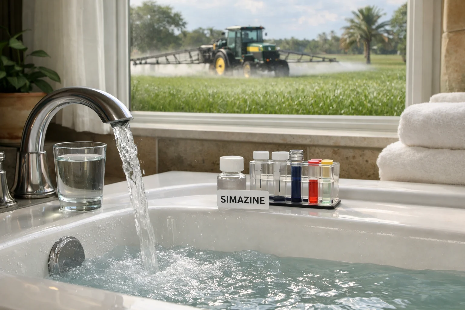 Unhealthy levels of Simazine in the water supply of Florida homes