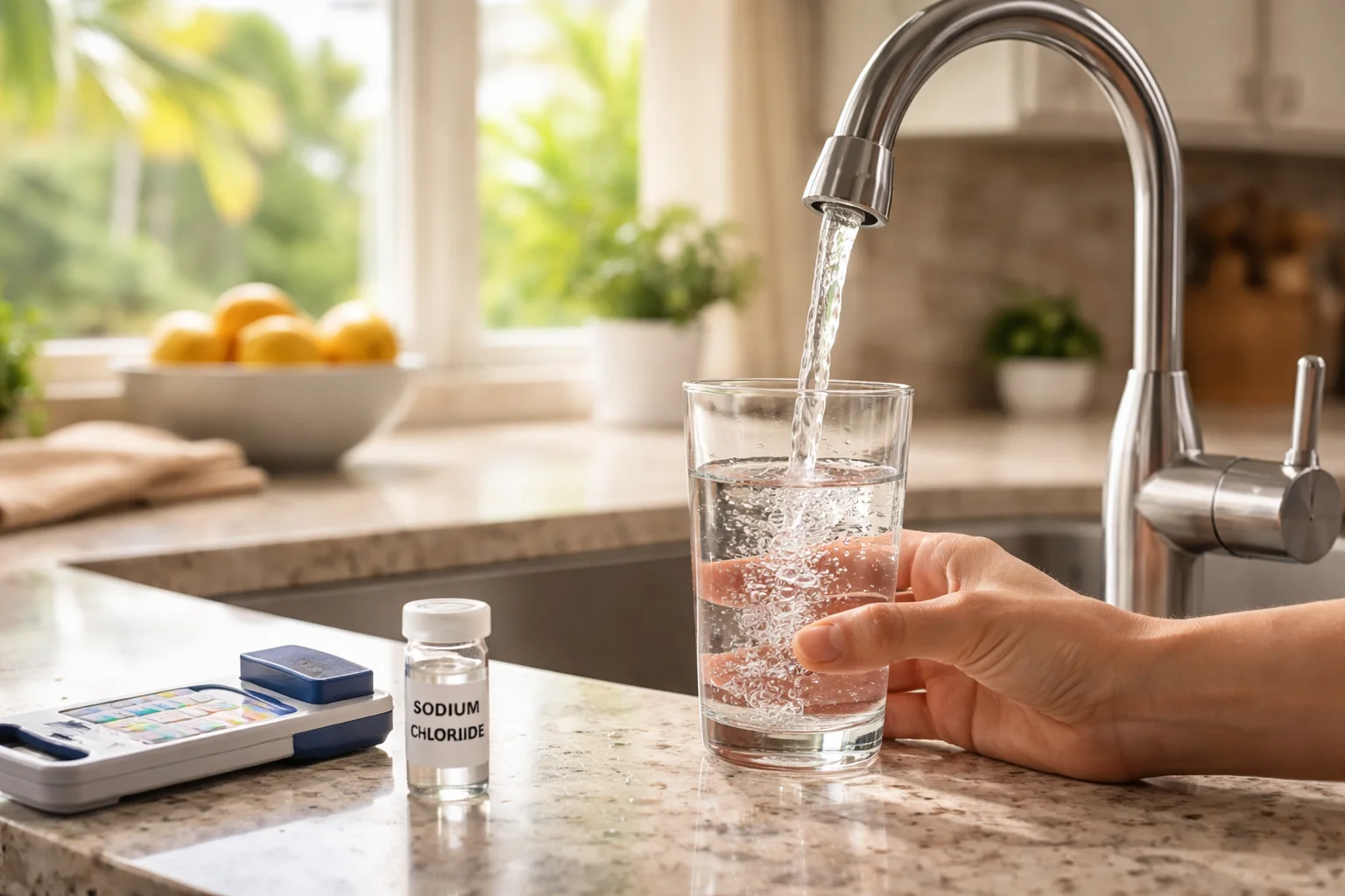 Unhealthy levels of Sodium Chloride (Salt) in the water supply of Florida homes