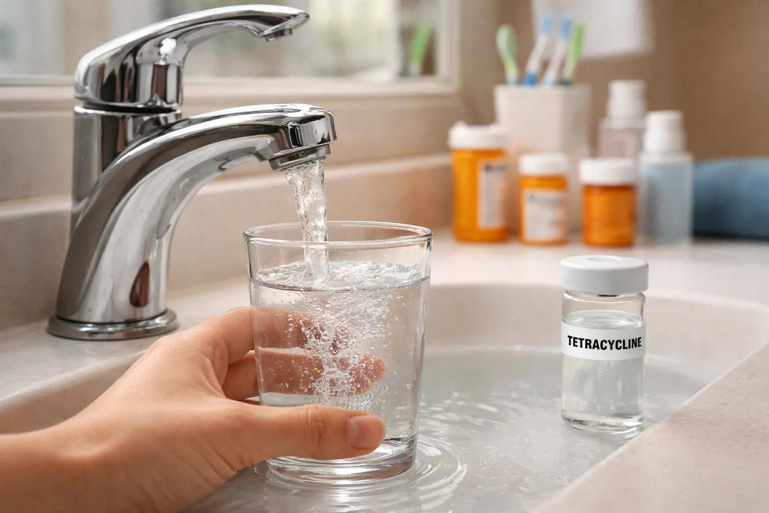 Unhealthy levels of Tetracycline in the water supply of Florida homes