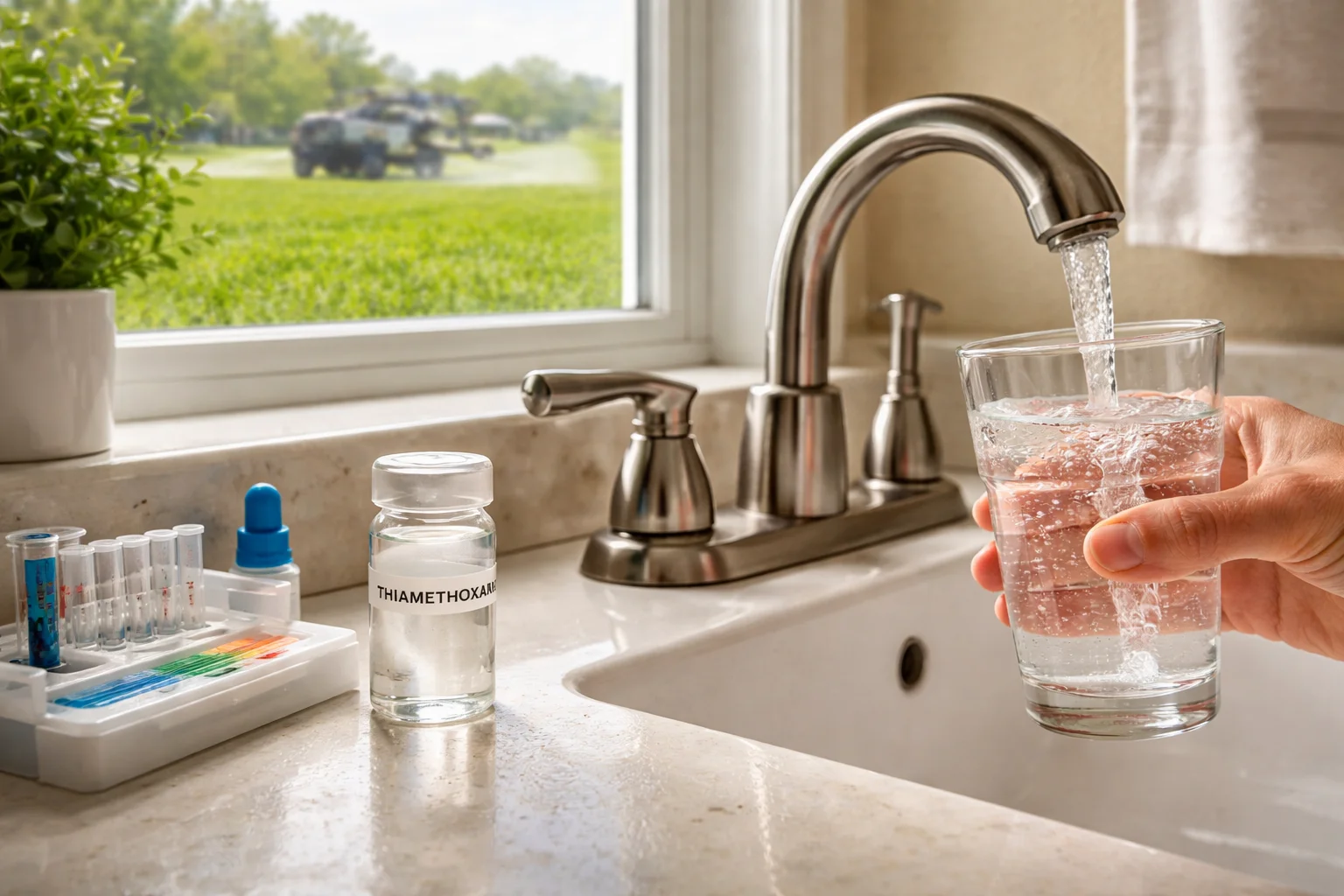 Unhealthy levels of Thiamethoxam in the water supply of Florida homes
