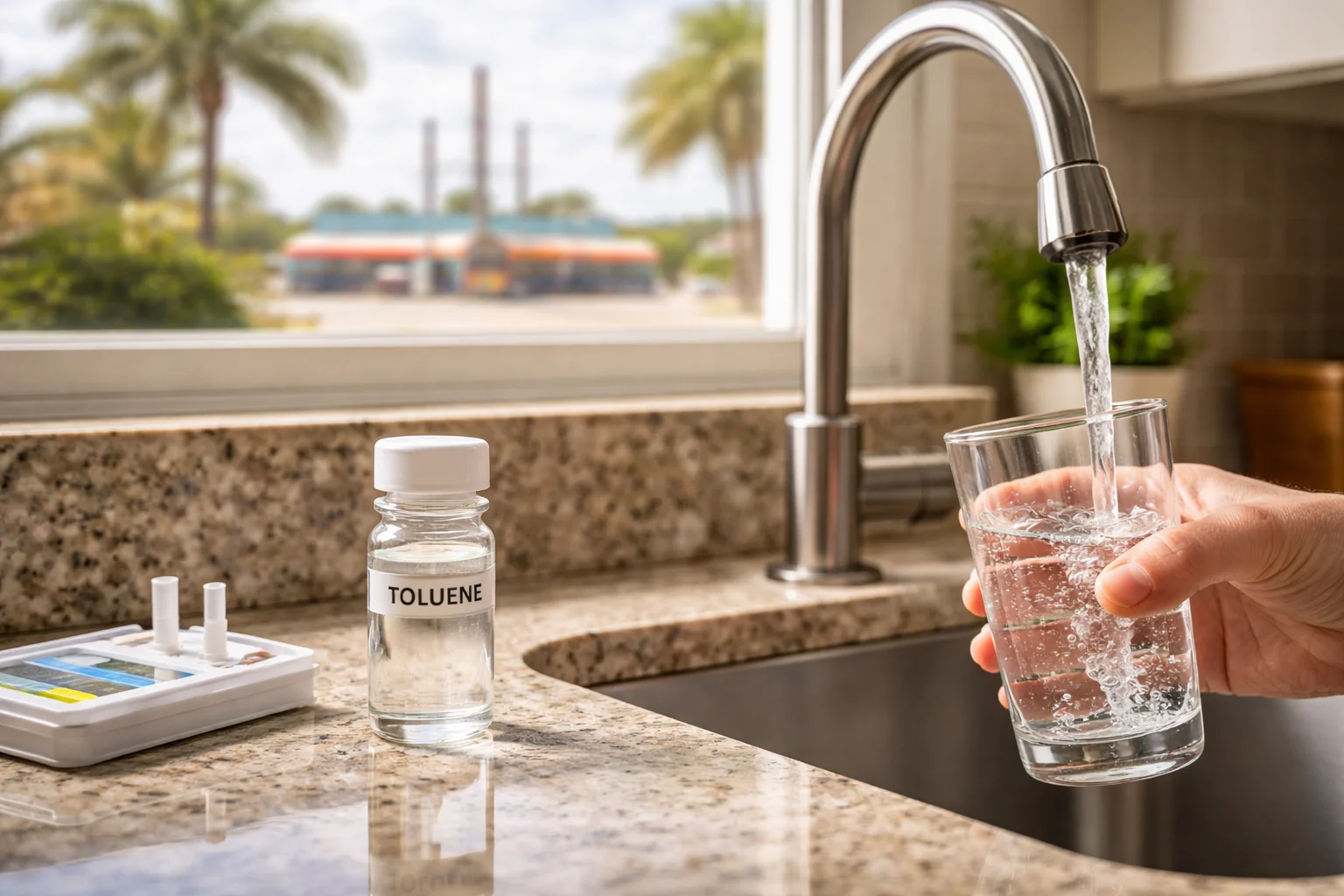 Unhealthy levels of Toluene in the water supply of Florida homes