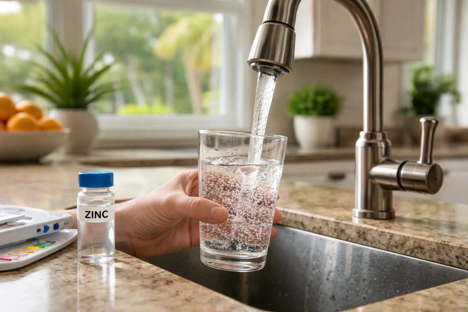 Unhealthy levels of Zinc in the water supply of Florida homes