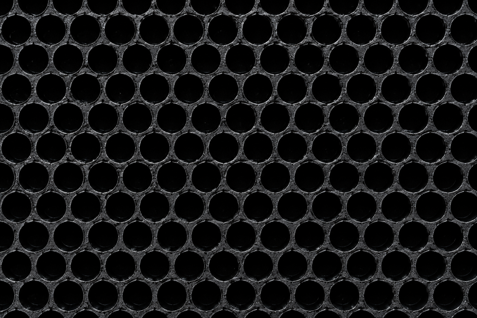 Close-up of the compressed activated carbon block cartridge.